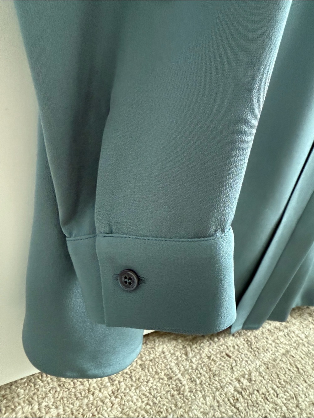 NWT Loro Piana Silk Blouse in Clay - Picture 3 of 4